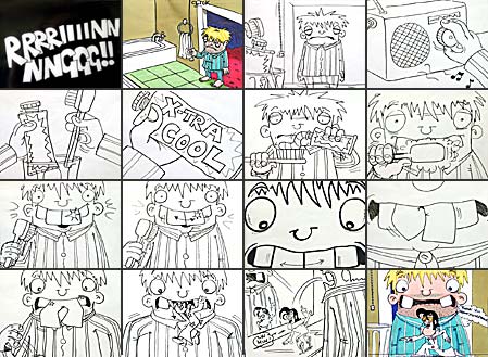'Minty-cool Minty-cool, storyboard